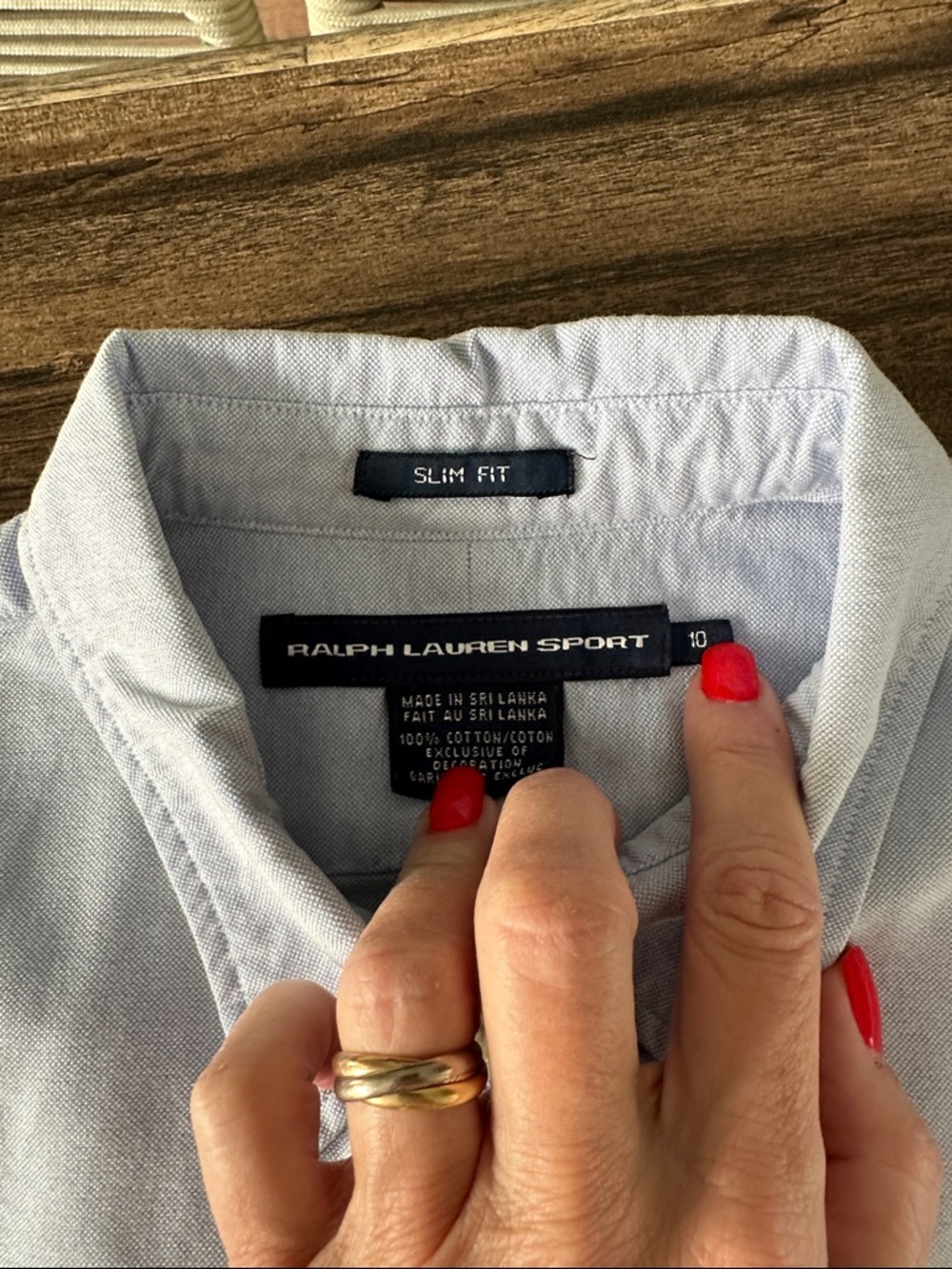 Ralph Lauren Light Blue Oxford Button-Down Shirt - Classic Polo Pony - Picture 2 of 5